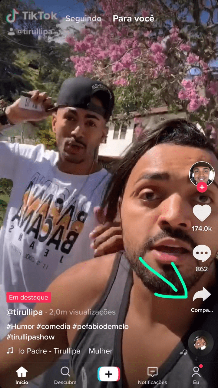 Como compartilhar vídeos do TikTok no Instagram