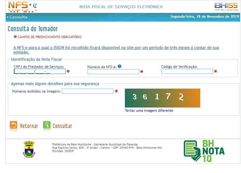 segunda via de nota fiscal - bh segunda via de nota fiscal - bh