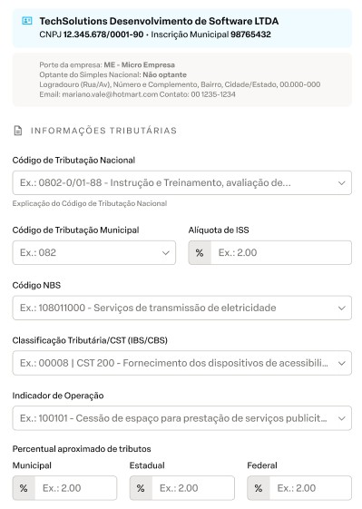 Preenchimento manual